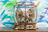 UGEARS 3D Puzzle Mechanical Aquarium - Creative 3D Wooden Puzzles Idea - Aquarium Wood Model Kit - Unique Wooden Puzzle - 3D Puzzles for Adults and UGEARS