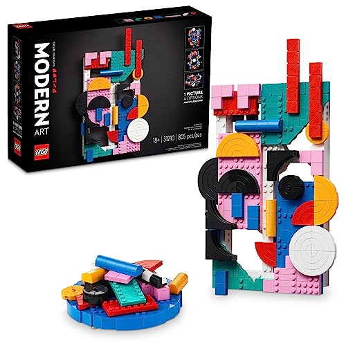 LEGO Art Modern Art 31210 Build & Display Home Décor Abstract Wall Art Kit, Birthday Gift Idea for Artistic People, Set for Teens or Adults Who Enjoy LEGO