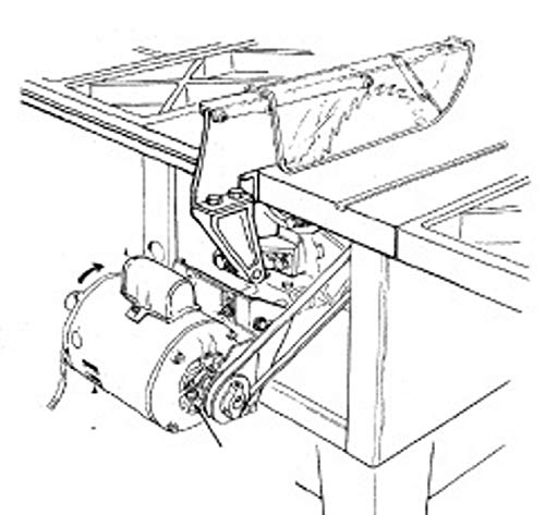 Sears Craftsman 10" Contractor Table Saw V-Belt Kit with 2 1/2" Pulley Set & Keys Or1More