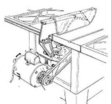 Sears Craftsman 10" Contractor Table Saw V-Belt Kit with 2 1/2" Pulley Set & Keys Or1More