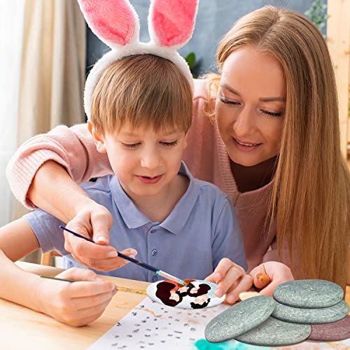 River Rocks for Painting 12 Pcs Large 3.5-5 Inch Flat Smooth Painting Stones Craft Rock to Paint for Kids Crafts Painting Bulk dojobkinb
