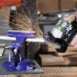 WORKPRO Bench Vise, 4-1/2" Vice for Workbench, Utility Combination Pipe Home Vise, Swivel Base Bench for Woodworking WORKPRO