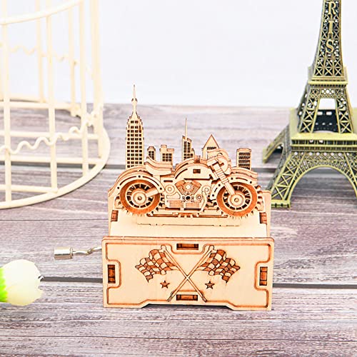 YII WMOC 3D Wooden Puzzle Mechanical Model Car Kits Toys for Boys and Girls Assembly Music Model Brain Teaser for Adults and Kids yii wmoc