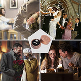 Personalized Ring Box for Wedding Ceremony Engagement Valentine's Day Birthday Customized Ring Bearer Box Walnut Wooden Ring Box Engrave Your Text Roycraft