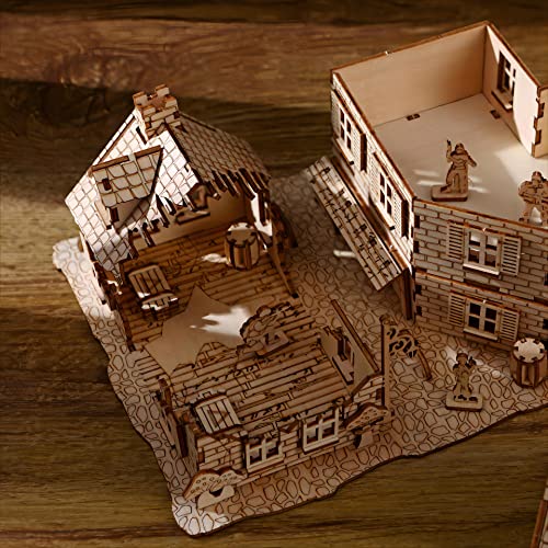 bennama 3D Wooden Puzzles War Zone 1942: Lane Warfare Model Kits, Brainteaser and Puzzle for Christmas/Birthday,Gifts for Adults and Teens to Build bennama