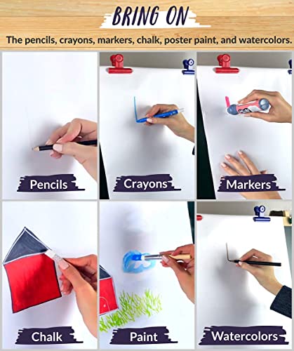 Incredible Value 3-Pack Easel Paper Roll (17 Inches x 75 Foot) DOODLE HOG