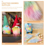 Ciieeo Precut Gnome Beard Handmade Dwarf Beard 1 Set Gnomes Faux Beard Wood Gnomes Bead Gnomes Bread and Bead Crafting Gnomes Supplies Shaggy Fur Ciieeo