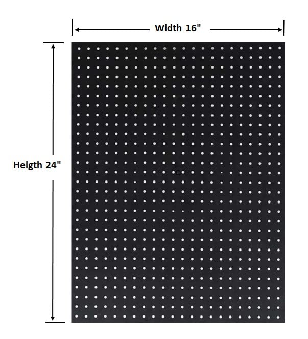 WallPeg Pegboard Wall Organizer Kit - (PK-5B) - 48" Wide - 2 Pegboard Panels & 36 Locking PegBoard Hooks - Garage Organization & Tool Organizer - WallPeg