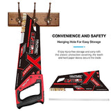 HAUTMEC 14 in. X-Sharp Hand Saw, 12 TPI Woodworking Handsaw, Soft-Grip Sharp SharpTooth for Cutting and Sawing Trees, Plastic Pipes, Drywall HAUTMEC