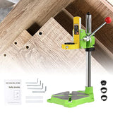 POWLAB Upgrade Floor Drill Press Stand Table with Rotary Tool, 90° Rotating Fixed Frame, Clamp for Hand Drill Benchtop Drilling Collet,Table Drill POWLAB