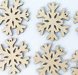 ALL SIZES BULK (12pc to 100pc) Unfinished Wood Wooden Laser Cutout Fancy Snowflake Dangle Earring Jewelry Blanks Shape Crafts Made in Texas Texan Wood Crafts