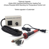 Customisable Wood Plank Branding Iron with Personalised Text - Made in USA Infinity Stamps