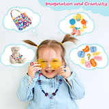 BEMITON Pop Beads Jewelry Making Kit for Girls - Arts and Crafts for Kids Ages 3 4 5 6 7 8 Years Old, Montessori Toys Snap Beads DIY Bracelet BEMITON