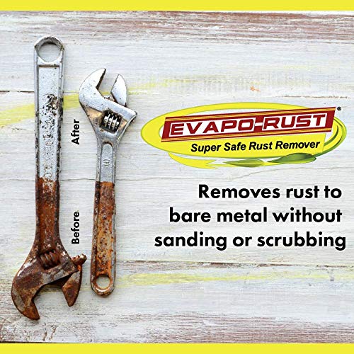 CRC Evapo-Rust Gel Rust Remover, 8 Fl Oz, Rust Remover for Vertical Surfaces, Eliminates Oxides from Aluminum, Cast Iron, and Steel Evapo-Rust