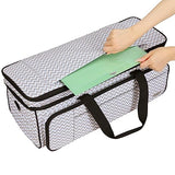 HOMEST Double Layer Carrying Case with Mat Pocket for Cricut Explore Air 2, Cricut Maker, Ripple HOMEST