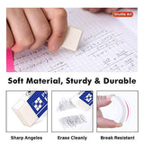 Shuttle Art #2 HB Golf Pencils and Erasers Bundle, Set of 360 Pack Bulk Golf Pencils + 72 Pack White Erasers Bulk - WoodArtSupply