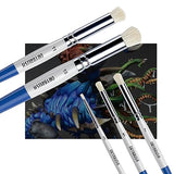 Falling in Art 5 Pcs Professional Drybrush Set, Detail Dry Brush, Miniature Paint Brushes for Model Rendering, Suitable for Beginners and Artists Falling in Art