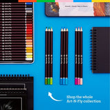 Art-N-Fly Sketchpad for Travel and Portable Sketch Work - Two Pack Spiral Bound 200 Sheets Total - Pad 70lb/100g for Drawing (5.5x8.5") Art-n-Fly