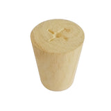 Btibpse 50x35x60mm Wooden Furniture Legs Cone Shaped Wooden Feets for Cabinets Sofa Table Set of 4 Btibpse