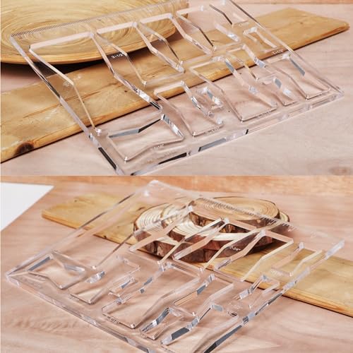 Monliful 13 in 1 Router Template for Woodworking,Router Jig Template, Router Template Jig Kit, Butterfly Inlay Template Decorative Template 10"*7.9" Monliful
