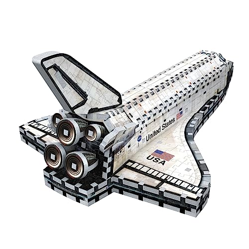 WREBBIT 3D Space Shuttle Orbiter 3D jigsaw puzzle (435-piece) - WoodArtSupply