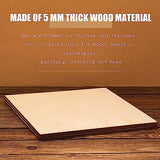 12 Pack Basswood Plywood Sheets 12 x 12 x 1/5 Inch-5 mm Thick Basswood Plywood Board Wood Squares Sheets Natural Unfinished Wood for Crafts, AWIZOM