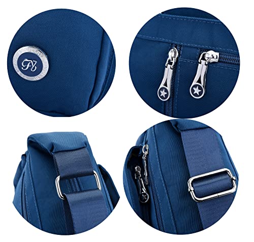 Fabuxry Purses and Shoulder Handbags for Women Crossbody Bag Messenger Bags (Navy) Fabuxry