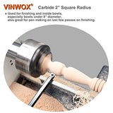 VINWOX 20" Full Size 4 PCS Carbide Wood Lathe Turning Tool Set, Carbide Wood Lathe Chisel Set, Carbide Lathe Turning Tool, Carbide Turning Tool VINWOX