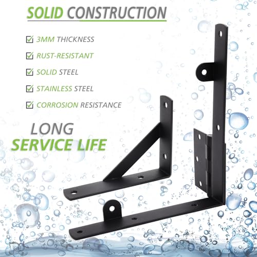 LANMIERT Fence Gate Kit, Anti Sag Gate Kit for Wooden Fence; Heavy Duty Gate Kit with Gate Latch; Gate Hardware for Wooden Gate Fence, Driveway LANMIERT