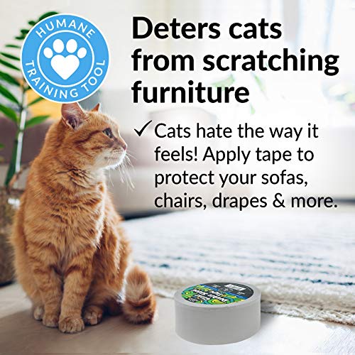 HIPPIE CRAFTER Clear Double Sided Tape for Crafts 2 inch Wide Heavy Duty Adhesive Tape Two Side Strong Sticky Thin Heavy Duty Mounting for Poster HIPPIE CRAFTER