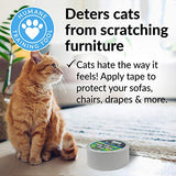 HIPPIE CRAFTER Clear Double Sided Tape for Crafts 2 inch Wide Heavy Duty Adhesive Tape Two Side Strong Sticky Thin Heavy Duty Mounting for Poster HIPPIE CRAFTER