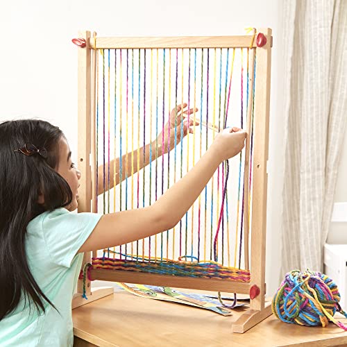 Melissa & Doug Wooden Multi-Craft Weaving Loom (Arts & Crafts, Extra-Large Frame, Frustration-Free Packaging) Melissa & Doug