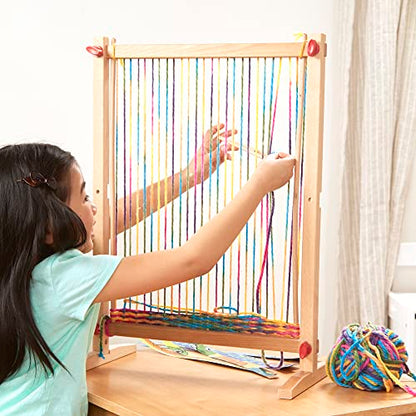 Melissa & Doug Wooden Multi-Craft Weaving Loom (Arts & Crafts, Extra-Large Frame, Frustration-Free Packaging) - WoodArtSupply