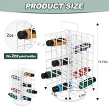 Yaocom 2 Pcs Spinning Paint Organizer Rack 360 Degree Rotating 6 Tier Paint Storage Tower Paint Holder Paint Storage Holder Stand Holds up to 48 (2 Yaocom