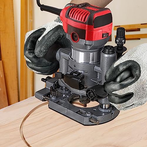 Dobetter Plunge Router Base For Compact Router, Aluminum Plunge Router Bracket Compatible with 65mm Diameter Palm Router-DBPB700 Dobetter