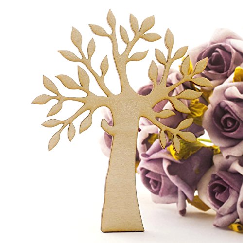 Summer-Ray 15pcs Wooden Silhouette Tree Wooden Craft Piece 4" Summer-Ray.com