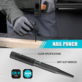 DURATECH 18 Piece Punch/Chisel/Alignment Tool Set, Including Pin Punch, Center Punch, Nail punch, Alignment Tool, Cold Chisel, Chisel Gauge, for DURATECH