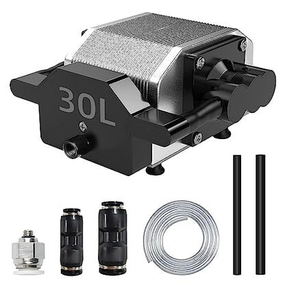 Air Assist for Laser Cutter and Engraver, Air Assist Pump Kit with Adjustable 30L/Min, Suitable for D1 Pro and D1 - Removes Smoke and Dust, Protects