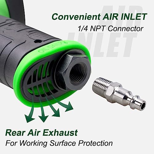 Dotool Air Impact Gun 1/2" Drive 880 ft-lbs with 3/8" Air Ratchet Wrench 50 ft-lbs Pneumatic Impact Wrenc 7800RPM Pneumatic Aluminum 160 RPM Dotool