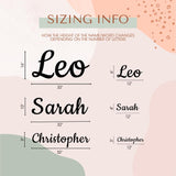 Wooden Name Sign 8-35" Wide Personalized Letters for Nursery Art Wall Room Decor Baby Shower Gift Family Name Sign Nameplate Wood Plaque Pabawa