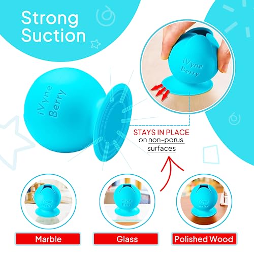 iVyne Berry Suctioned Vinyl Weeding Scrap Collector & Holder for Weeding Tools for Vinyl - Blue iVyne