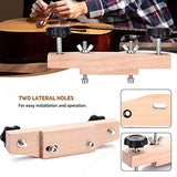 Facmogu Solid Maple Guitar Bridge Clamp, Entry Level Bridge Clamp Acoustic Luthier Tools with Cork Gasket & L-Wrench, Wooden Guitar Bridge Clamp for Facmogu