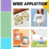 HTVRONT Cutting Mat for Cricut Joy Machine, 6 Pack Cutting Mats (3 Pcs 4.5X12in & 3 Pcs 4.5X6.5in), Variety Adhesive Cutting Mats Replacement HTVRONT