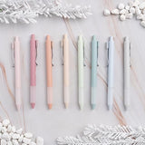 BLIEVE - Pastel Colored Gel Pens With Cool Matte Finish, Aesthetic and Cute Pens With Smooth Writing For Journaling And Bible Note Taking No Bleed BLIEVE