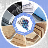 HQMaster CNC Router Bits 1/4 Inch Shank Carving Bit 8 Pcs Set for Wood Detail Profile V Groove Engraving Solid Carbide CNC Router Bit Collection HQMaster