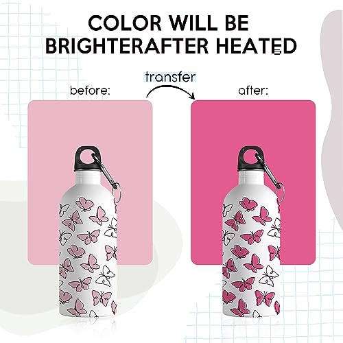 HTVSTD Infusible Ink Transfer Sheets - 23 Sheets 12" x 10" Solid Color Infusible Ink Sheets Paper for Tumbler T-Shirts Mugs DIY Sublimation Paper HTVSTD