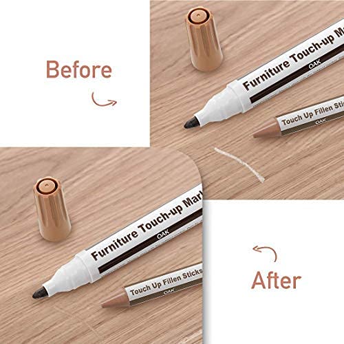 Furniture Repair Kit Wood Markers Wax Sticks, for Stains, Scratches, Wood Floors, Tables, Desks, Carpenters, Bedposts, Touch Ups, and Cover Ups (21) DAIXISM
