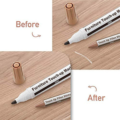 Furniture Repair Kit Wood Markers Wax Sticks, for Stains, Scratches, Wood Floors, Tables, Desks, Carpenters, Bedposts, Touch Ups, and Cover Ups (21) - WoodArtSupply