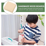 COHEALI 10 pcs Board Wood Rectangles for Crafts Unfinished DIY Wood Planks Craft Wood Planks Grilling Fish Plank Sign Making kit Wood Crafts COHEALI