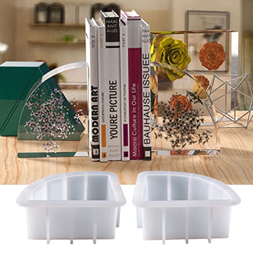 Large Resin Molds,Bookend Resin Molds,Large Geode Book Organize Resin Molds Silicone,Crystal Epoxy Deep Resin Molds,Epoxy Resin Molds for Flowers Pilarmuture